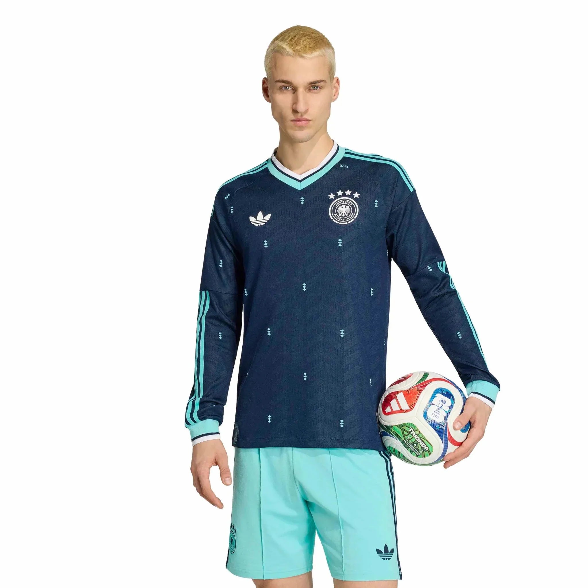 adidas 2026 Germany Men's Authentic Away Long-Sleeve Soccer Jersey