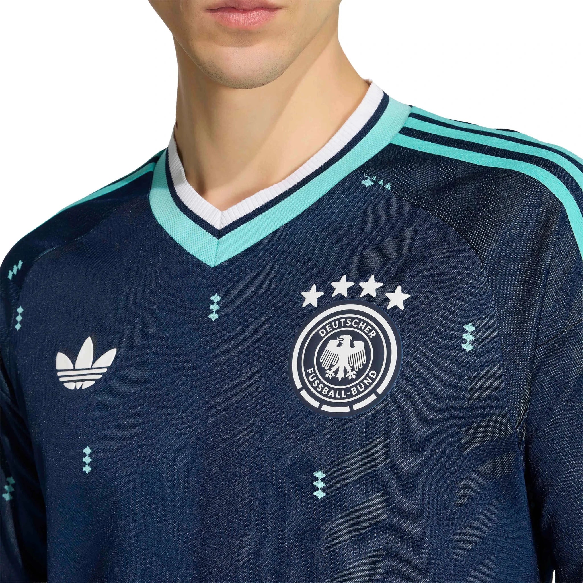 adidas 2026 Germany Men's Authentic Away Long-Sleeve Soccer Jersey