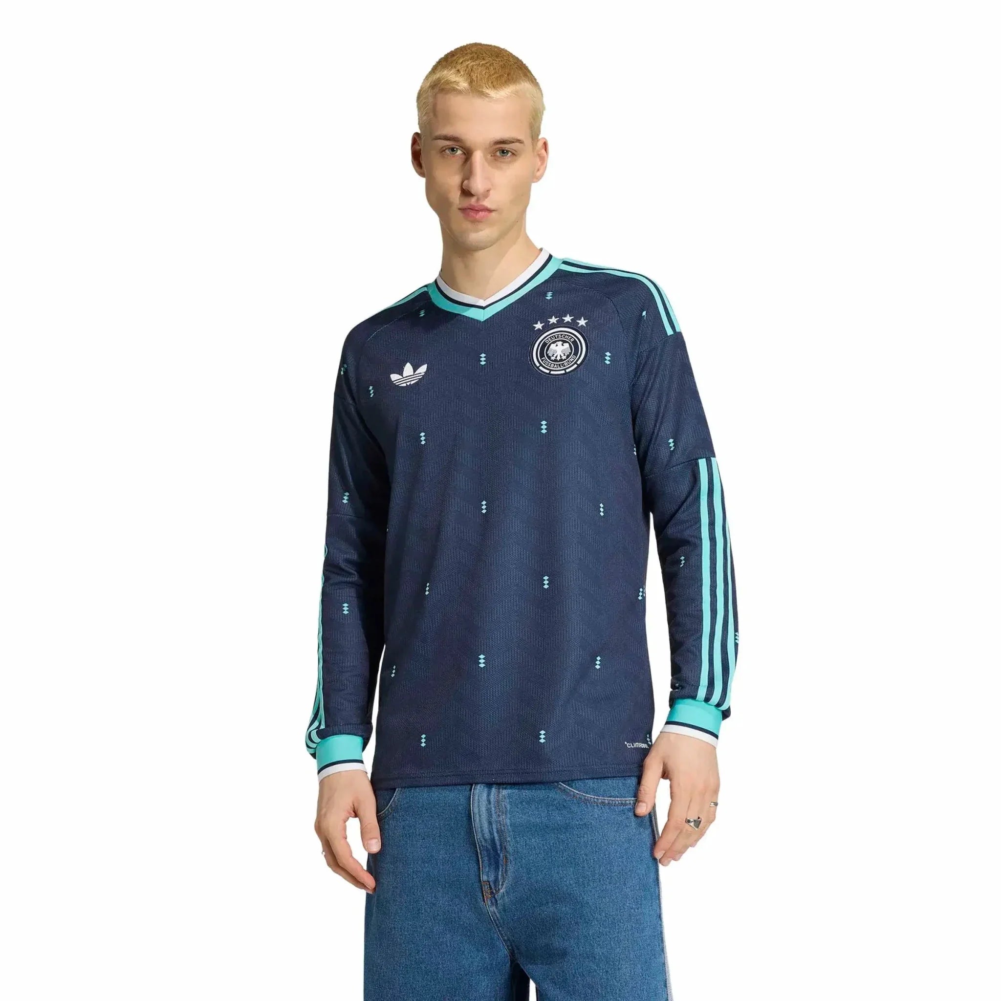 adidas 2026 Germany Men's Stadium Away Long-Sleeve Soccer Jersey