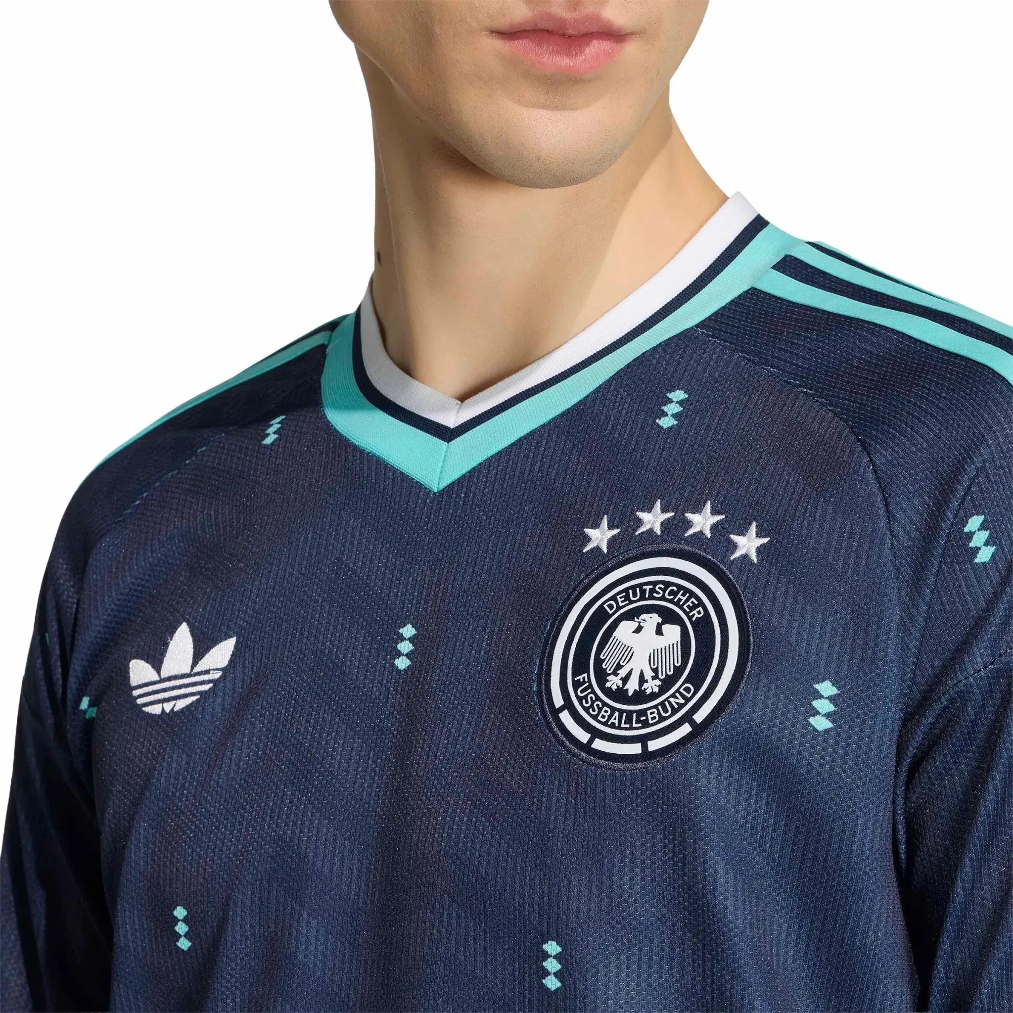 adidas 2026 Germany Men's Stadium Away Long-Sleeve Soccer Jersey