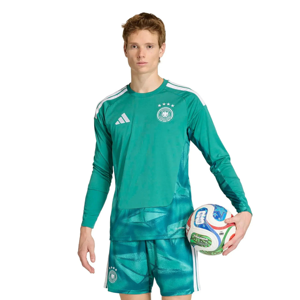 adidas 2026 Germany Men's Stadium Home Long-Sleeve Goalkeeper Soccer Jersey
