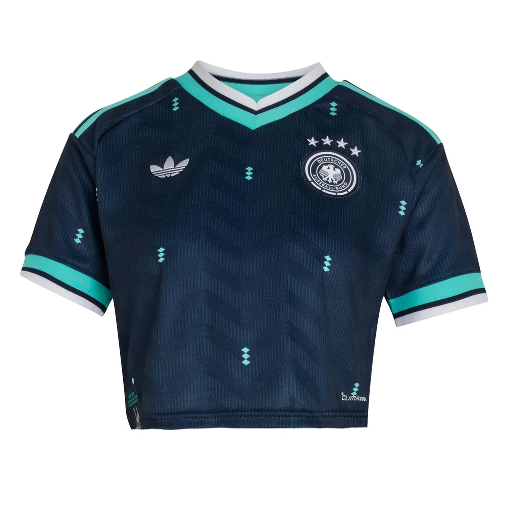 adidas 2026 Germany Women's Stadium Away Cropped Soccer Jersey
