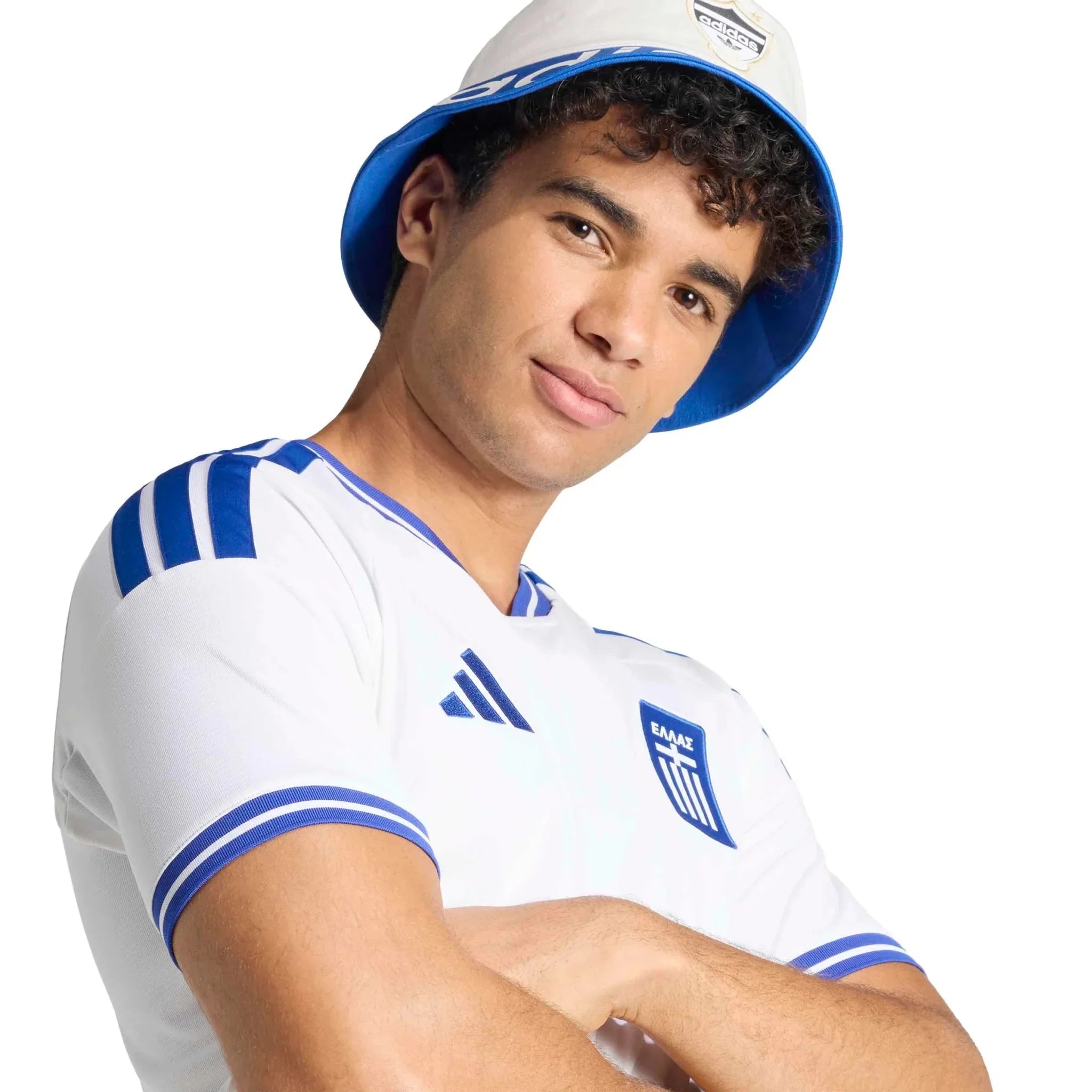 adidas 2026 Greece Men's Stadium Home Soccer Jersey