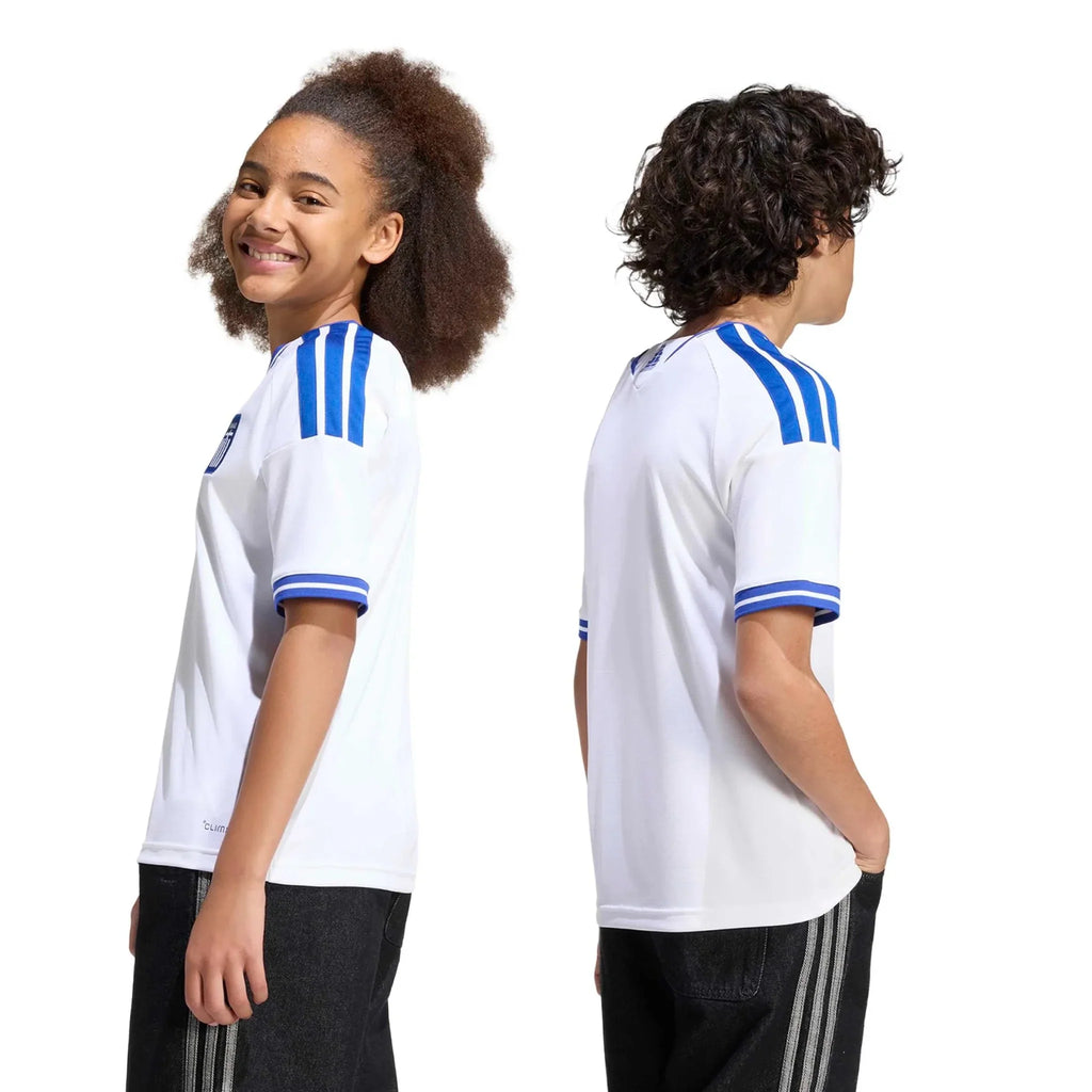 adidas 2026 Greece Youth Stadium Home Soccer Jersey
