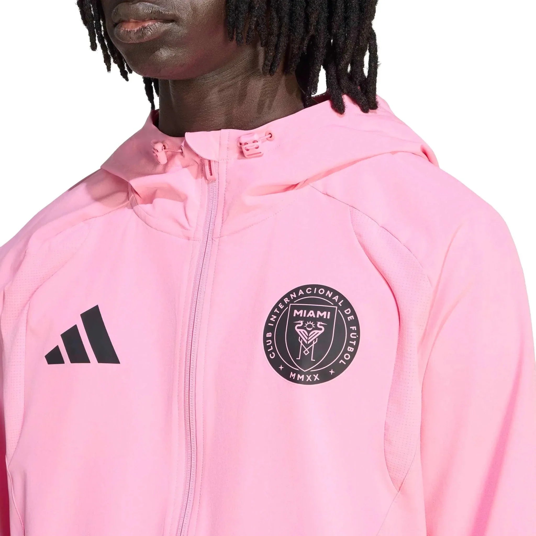 adidas 2026 Inter Miami Men's Travel Full-Zip Windbreaker