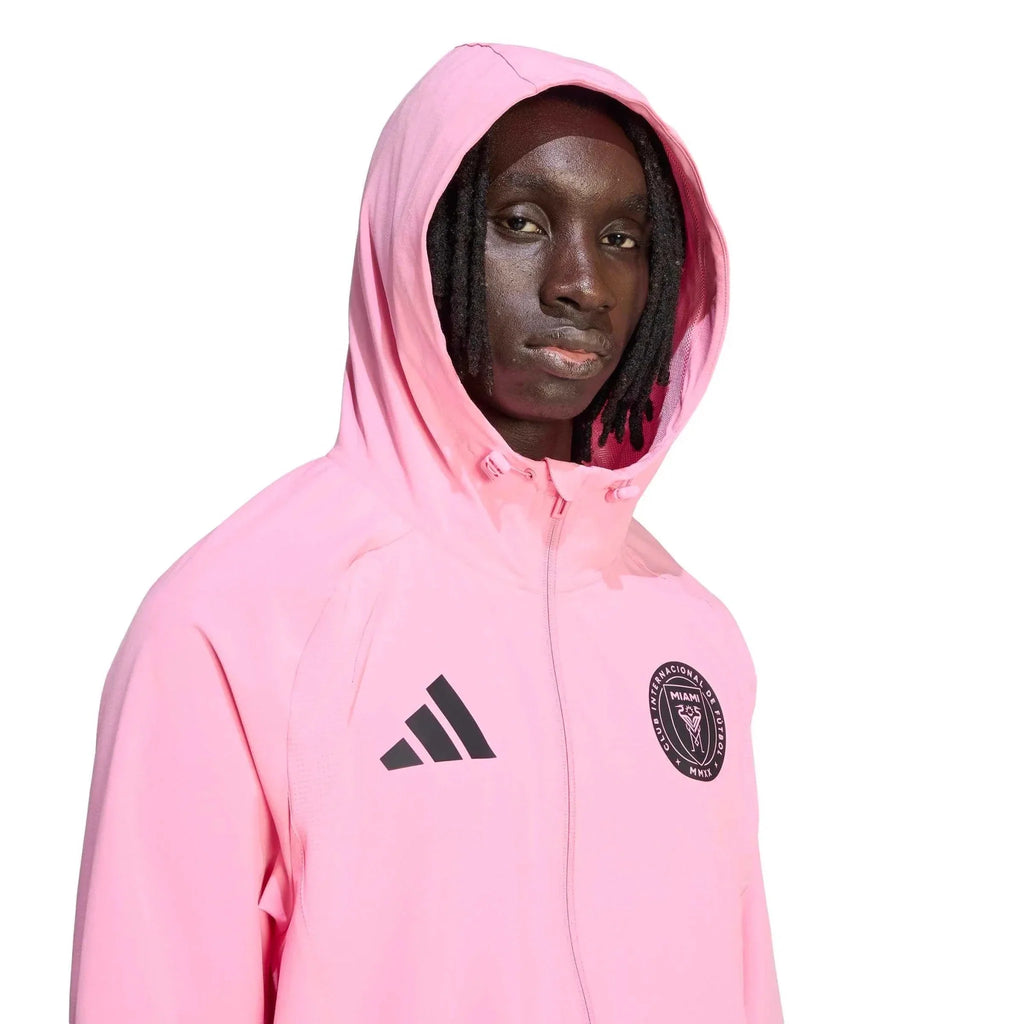 adidas 2026 Inter Miami Men's Travel Full-Zip Windbreaker