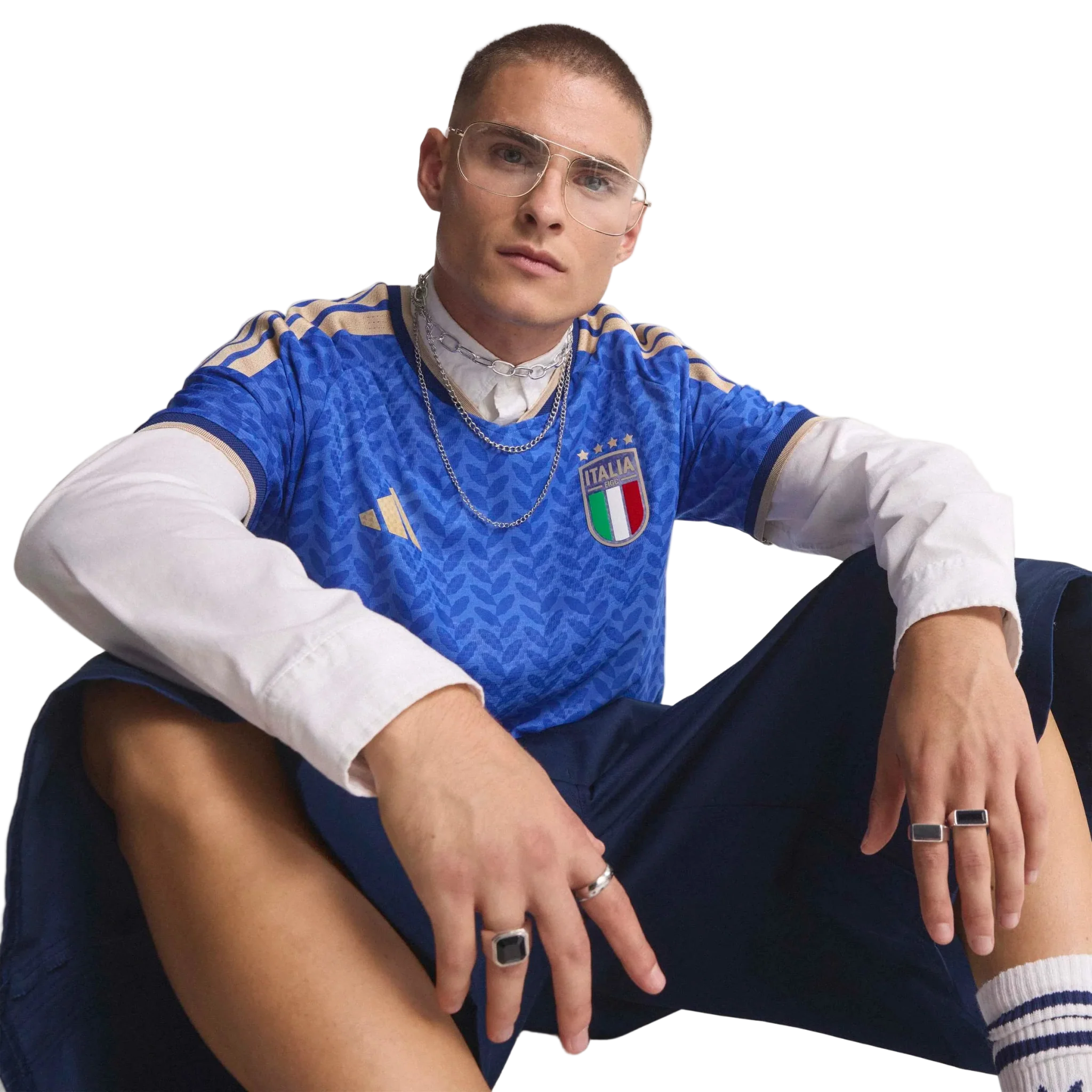 adidas 2026 Italy Men's Authentic Home Soccer Jersey