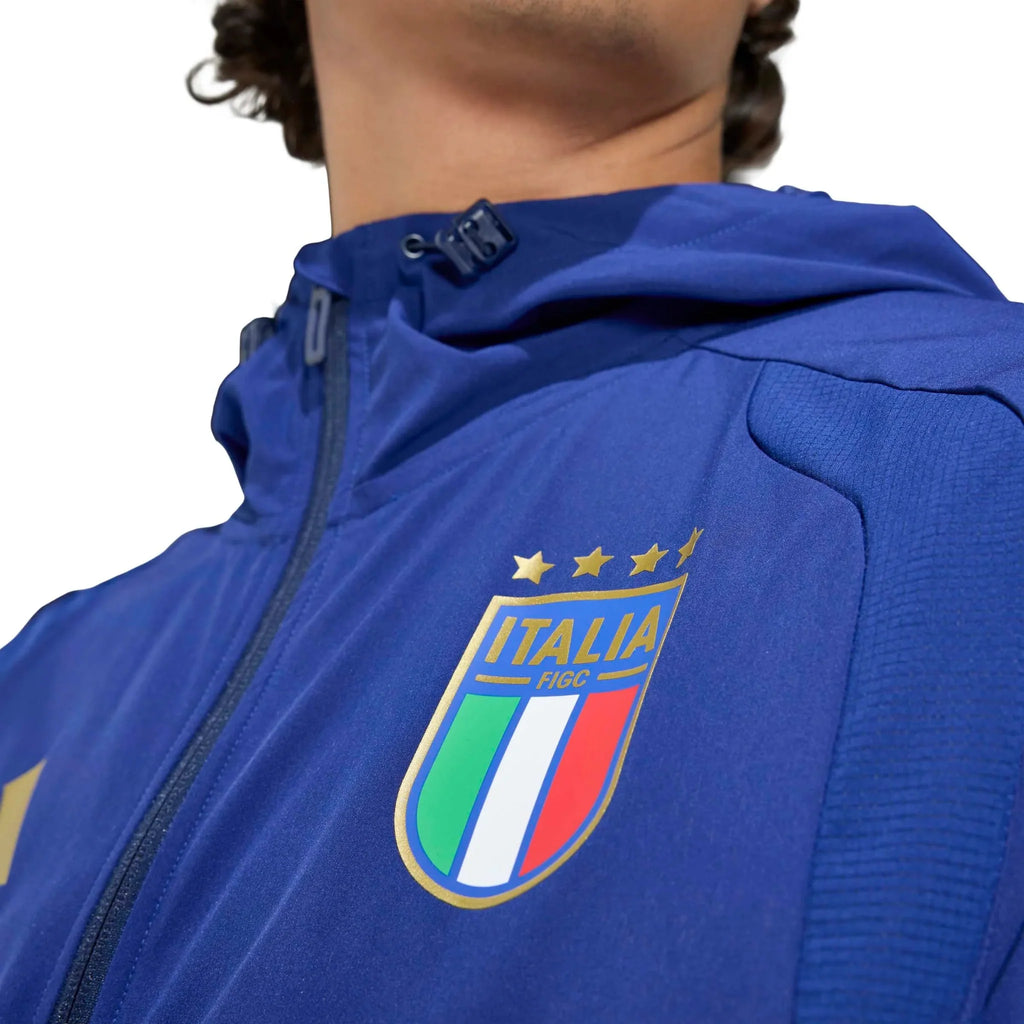 adidas 2026 Italy Men's Tiro Travel Full Zip Windbreaker