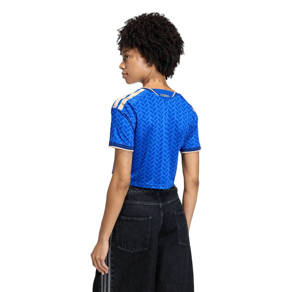 adidas 2026 Italy Women's Stadium Home Cropped Soccer Jersey
