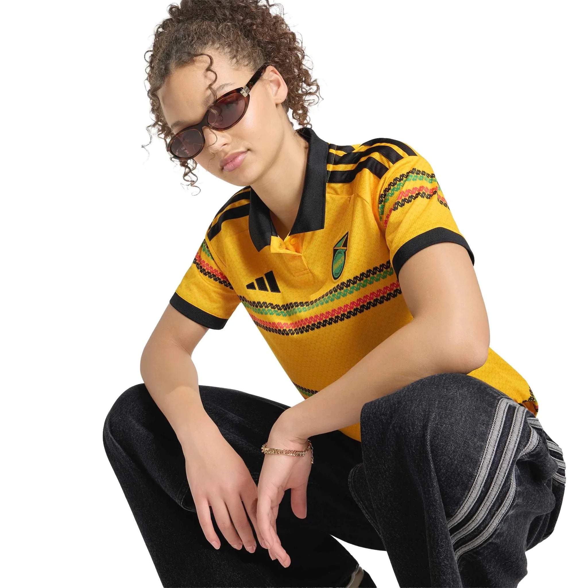 adidas 2026 Jamaica Women's Stadium Home Soccer Jersey