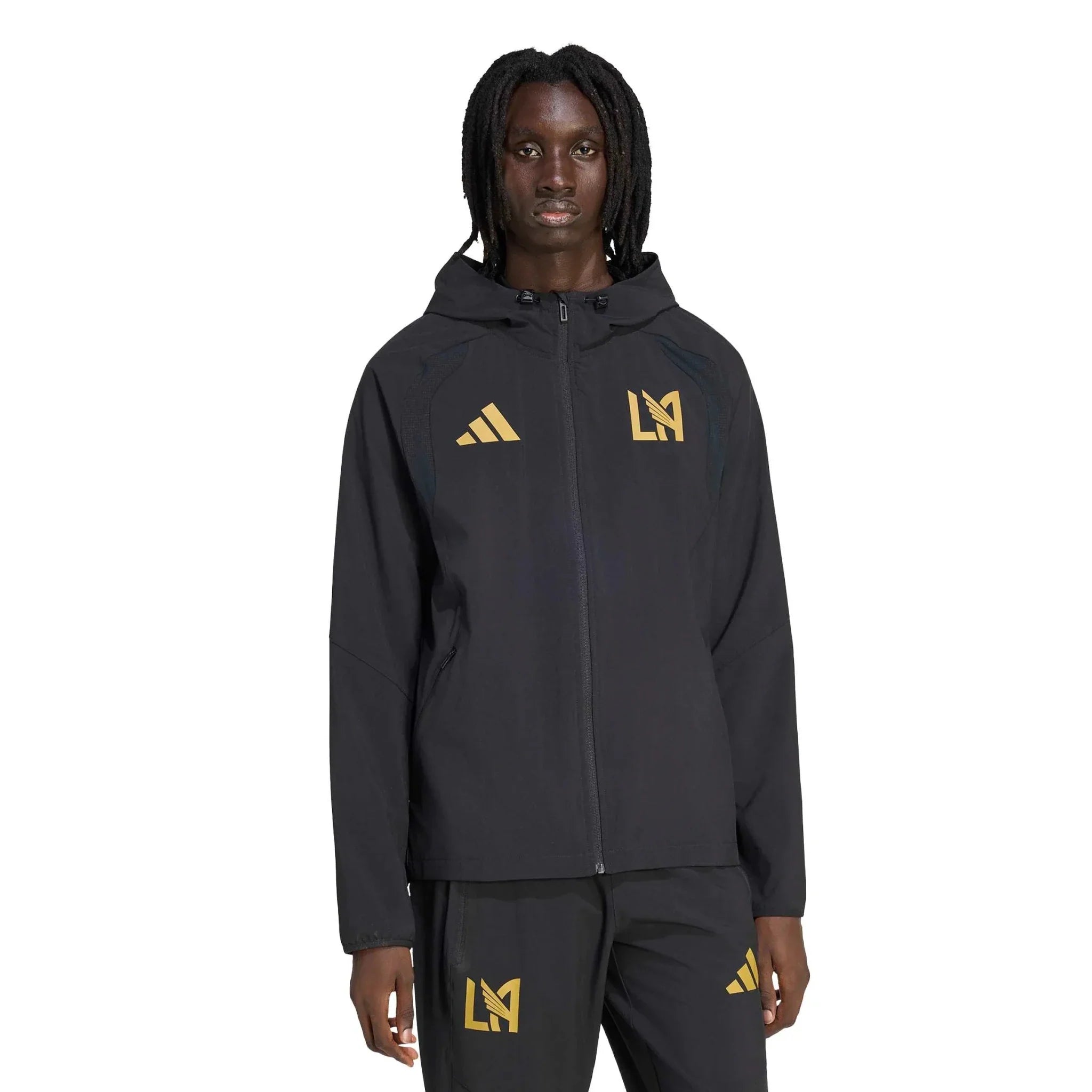 adidas 2026 LAFC Men's Travel Full-Zip Windbreaker