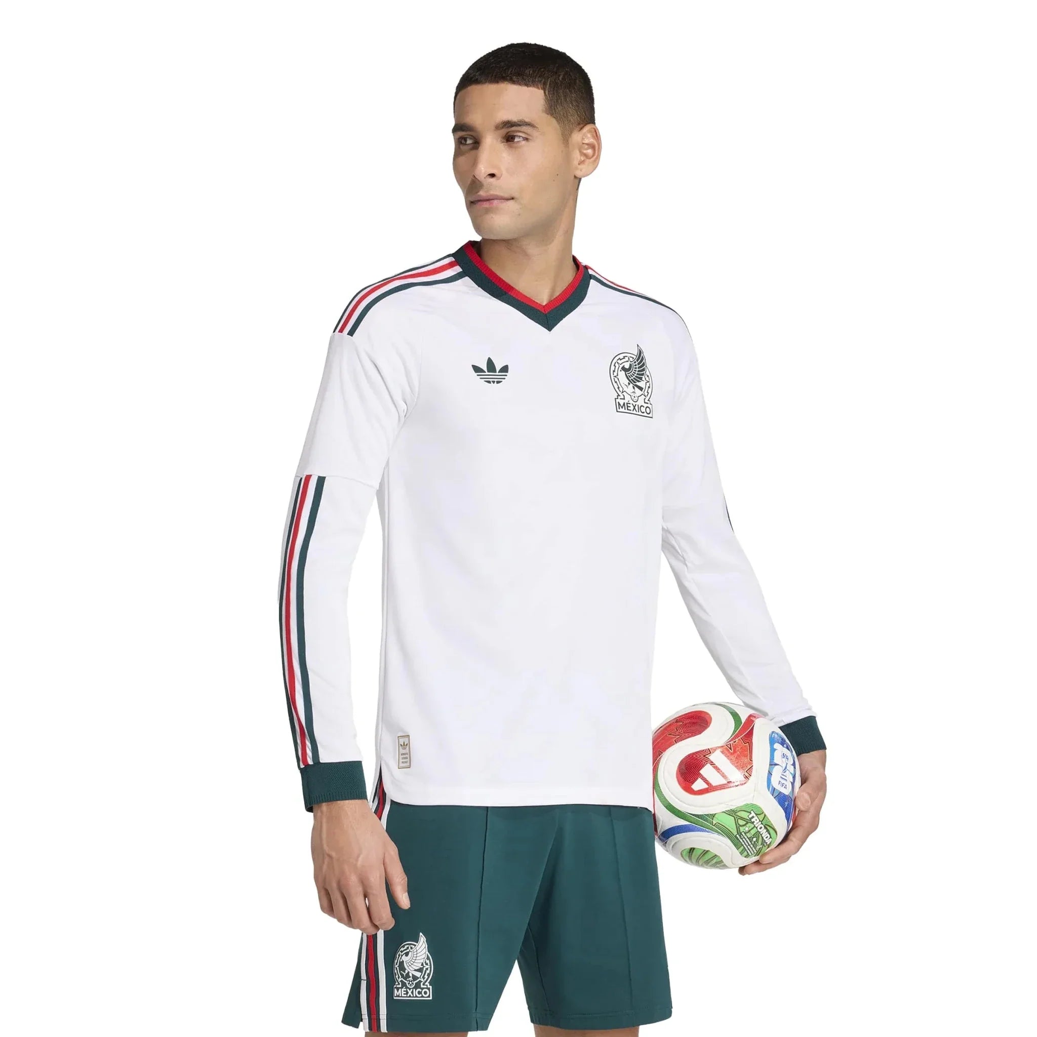 adidas 2026 Mexico Men's Authentic Away Long-Sleeve Soccer Jersey