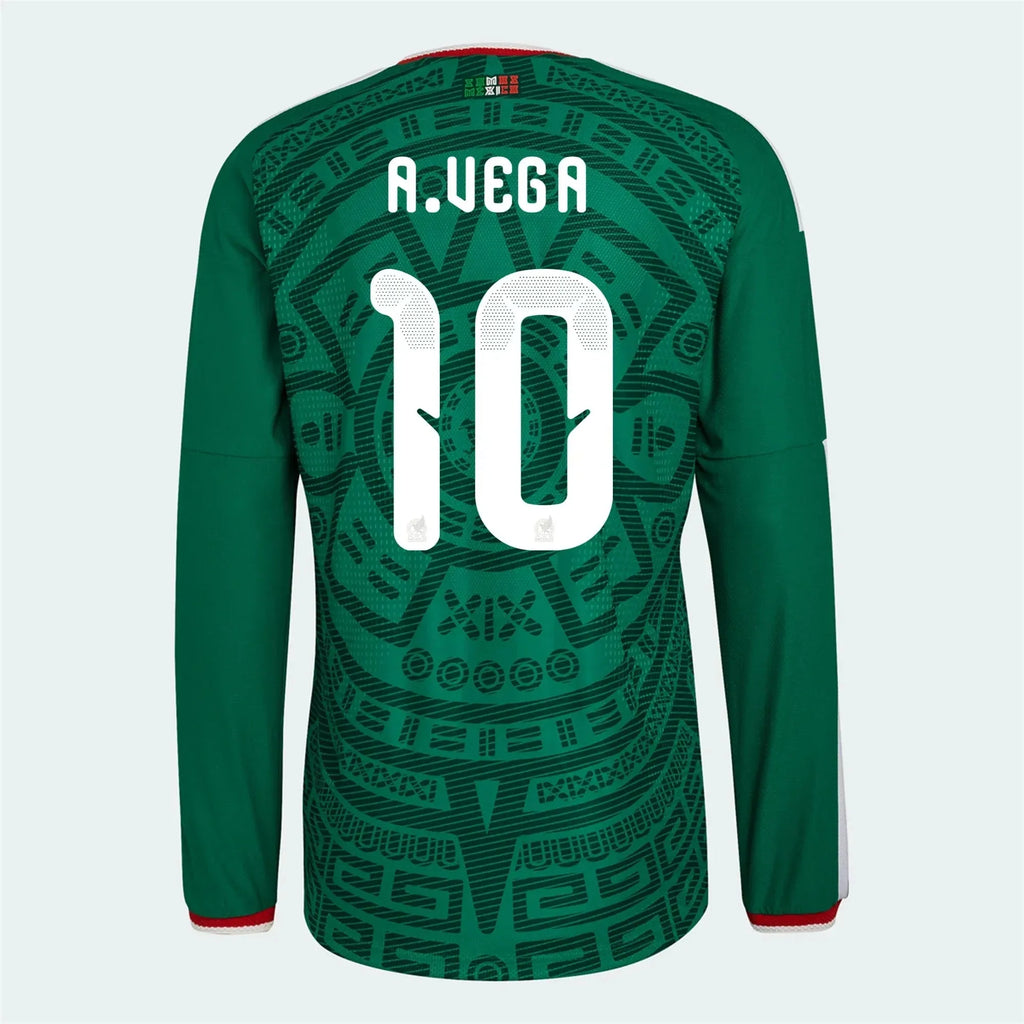 adidas 2026 Mexico Men's Authentic Home Long-Sleeve Soccer Jersey