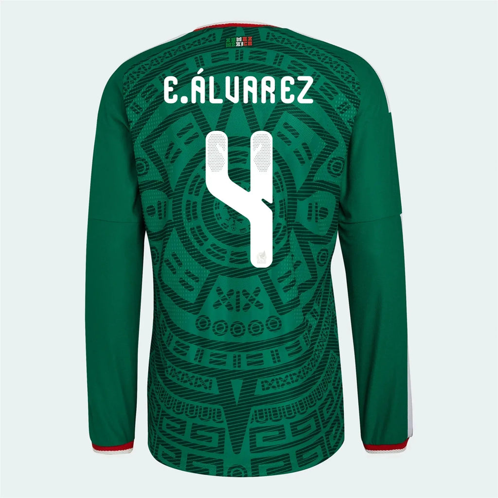 adidas 2026 Mexico Men's Authentic Home Long-Sleeve Soccer Jersey