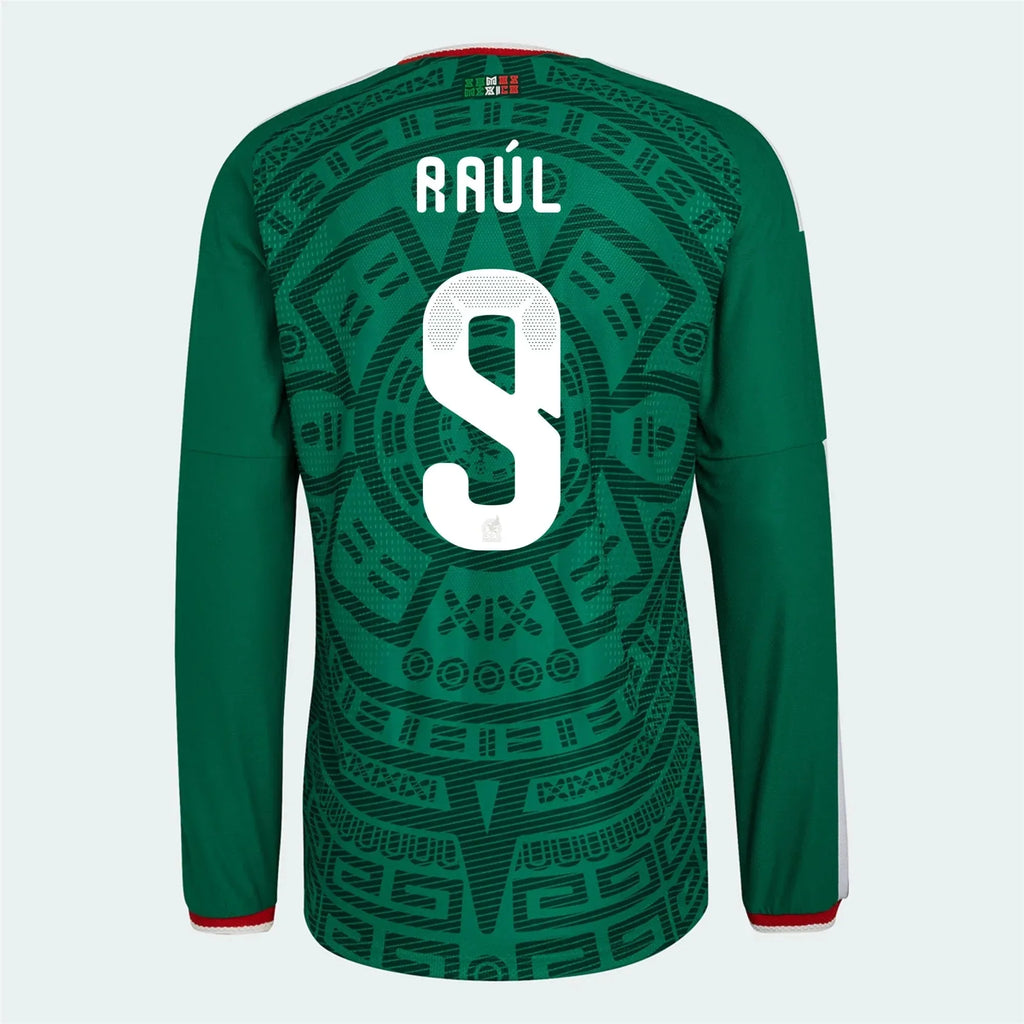 adidas 2026 Mexico Men's Authentic Home Long-Sleeve Soccer Jersey