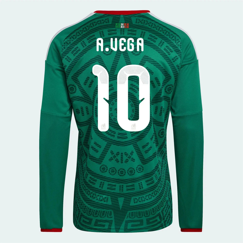 adidas 2026 Mexico Men's Authentic Home Long-Sleeve Soccer Jersey