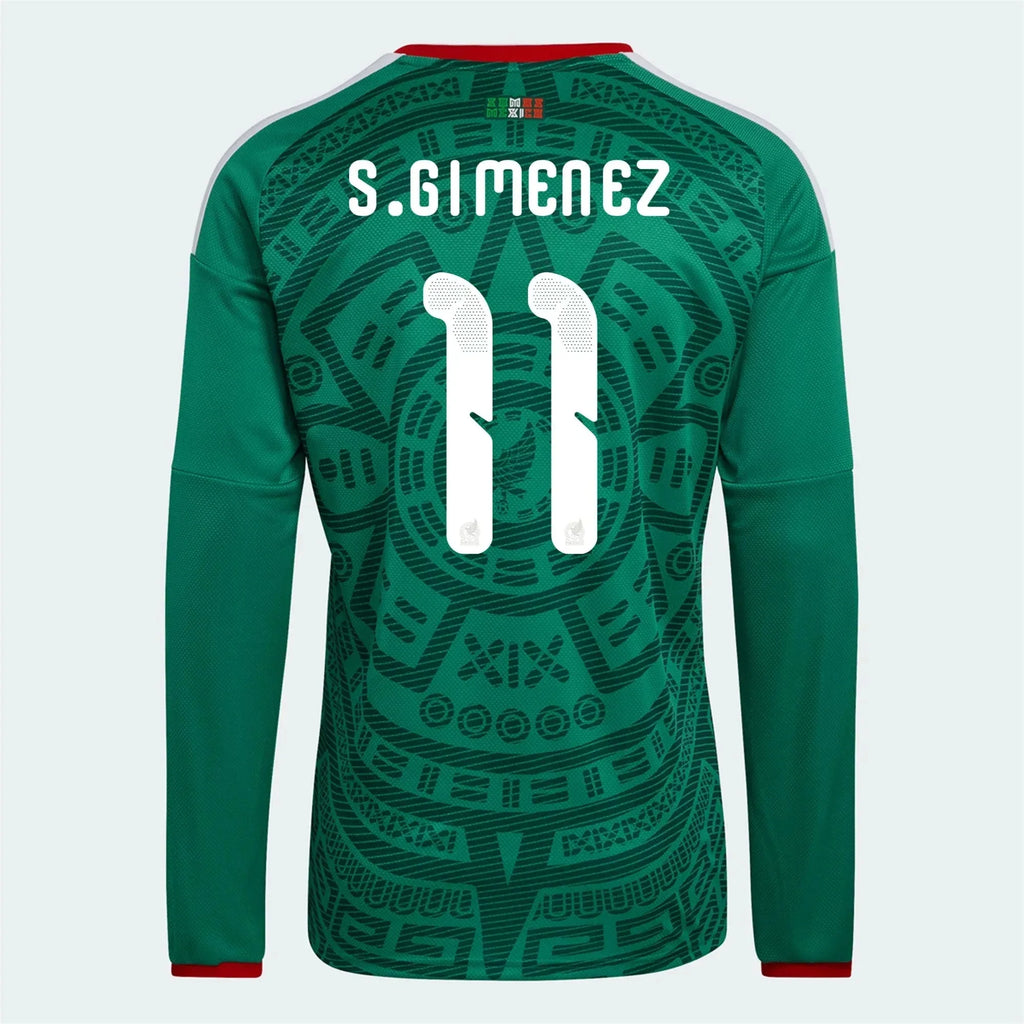 adidas 2026 Mexico Men's Authentic Home Long-Sleeve Soccer Jersey