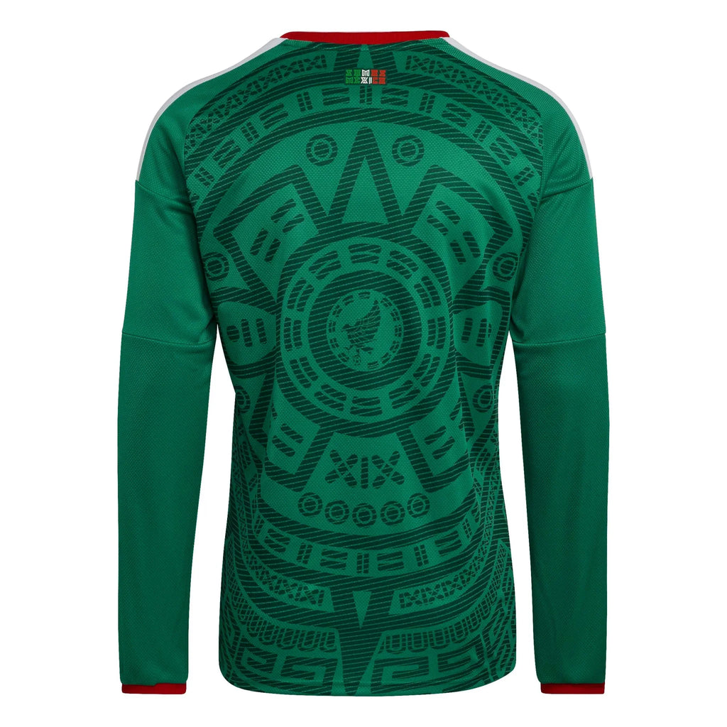 adidas 2026 Mexico Men's Stadium Home Long-Sleeve Soccer Jersey