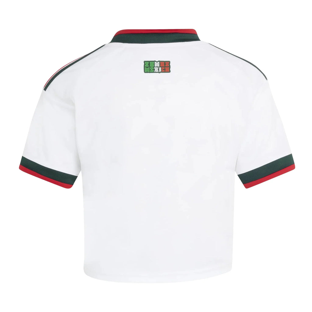adidas 2026 Mexico Women's Stadium Away Cropped Soccer Jersey