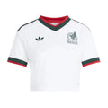 adidas 2026 Mexico Women's Stadium Away Cropped Soccer Jersey