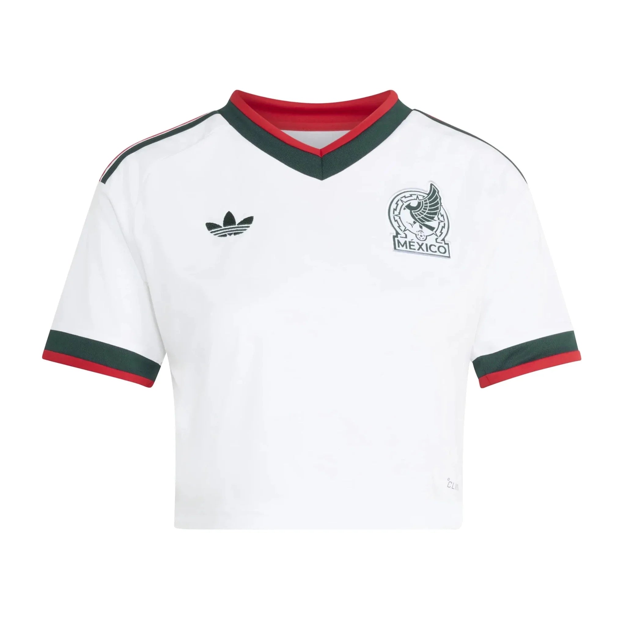 adidas 2026 Mexico Women's Stadium Away Cropped Soccer Jersey