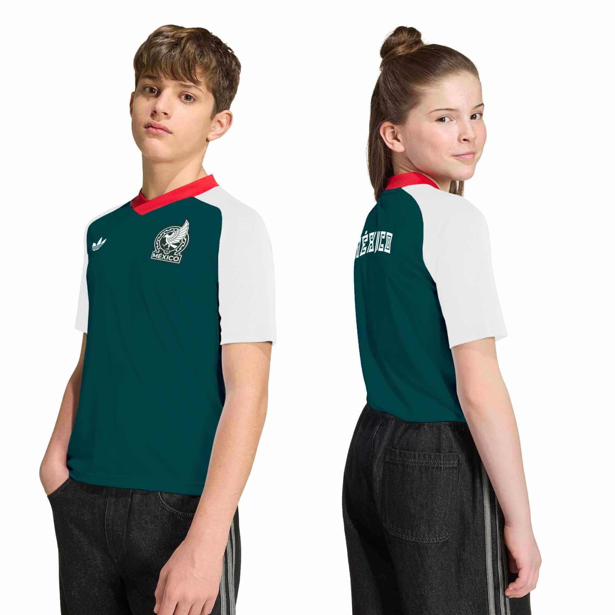 adidas 2026 Mexico Youth Away Pre-Match Soccer Jersey
