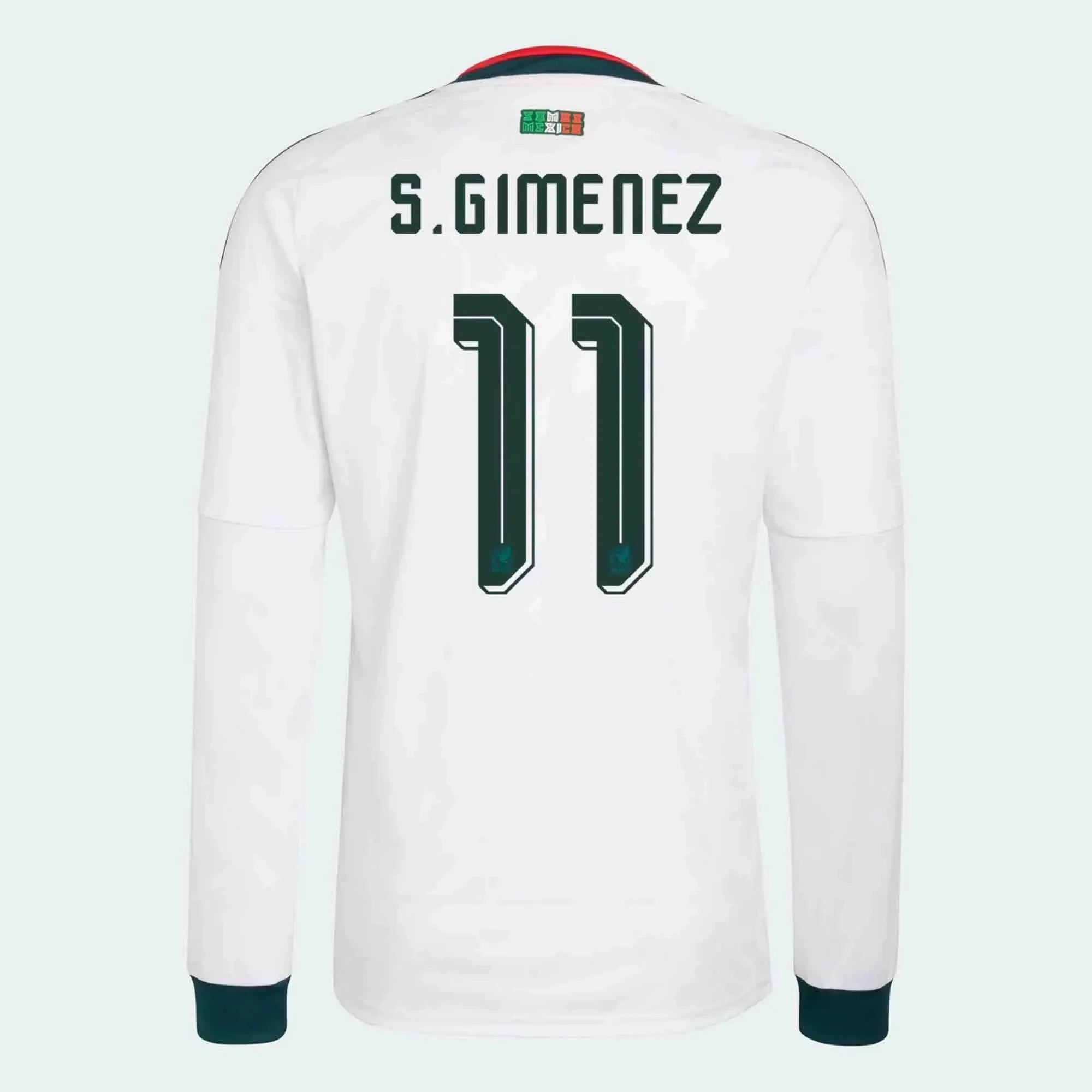 adidas 2026 Mexico Youth Stadium Away Long-Sleeve Soccer Jersey