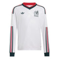 adidas 2026 Mexico Youth Stadium Away Long-Sleeve Soccer Jersey