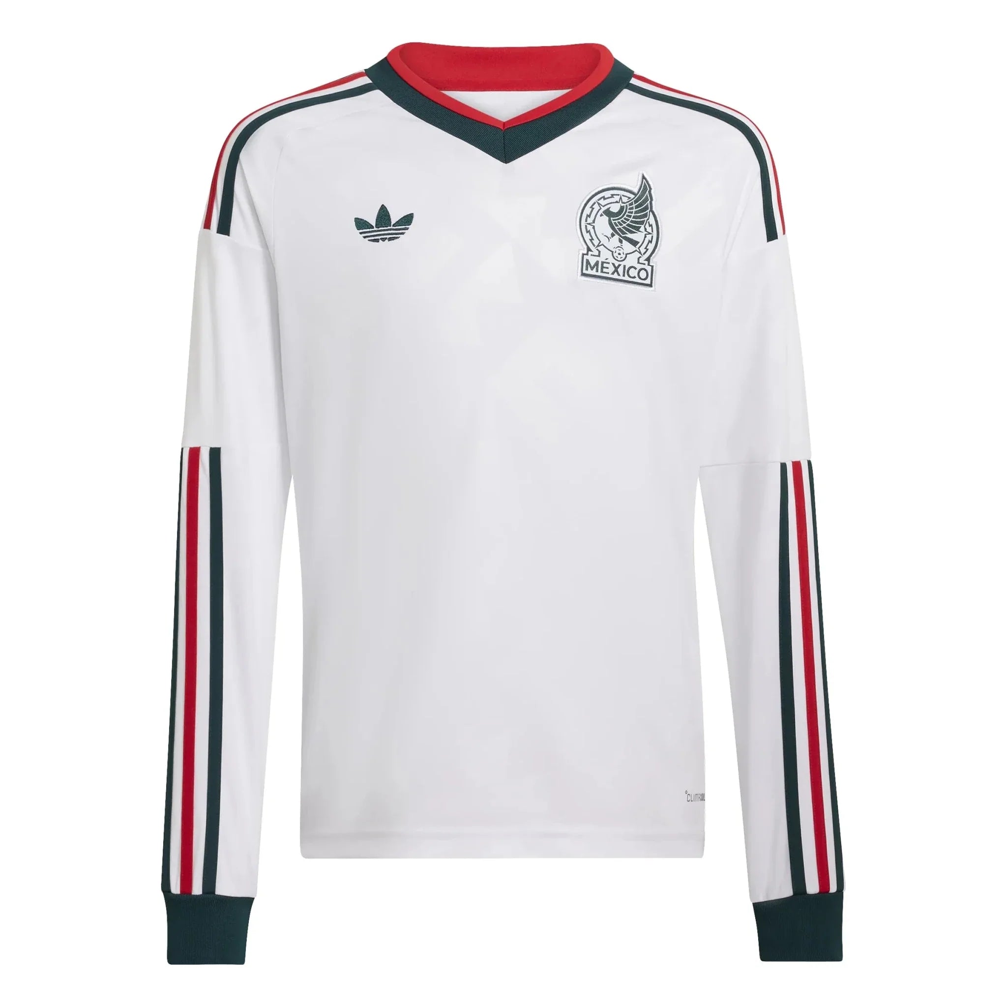 adidas 2026 Mexico Youth Stadium Away Long-Sleeve Soccer Jersey