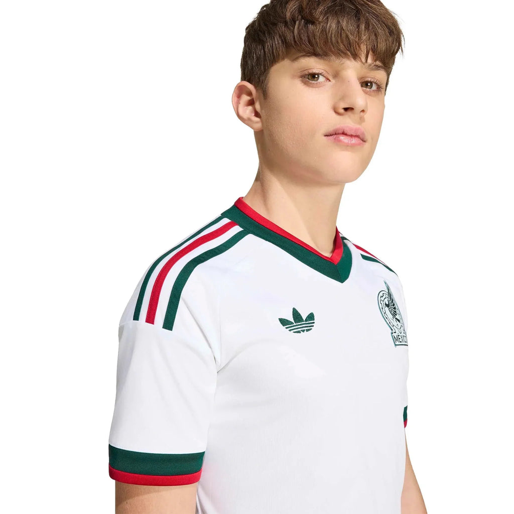 adidas 2026 Mexico Youth Stadium Away Soccer Jersey