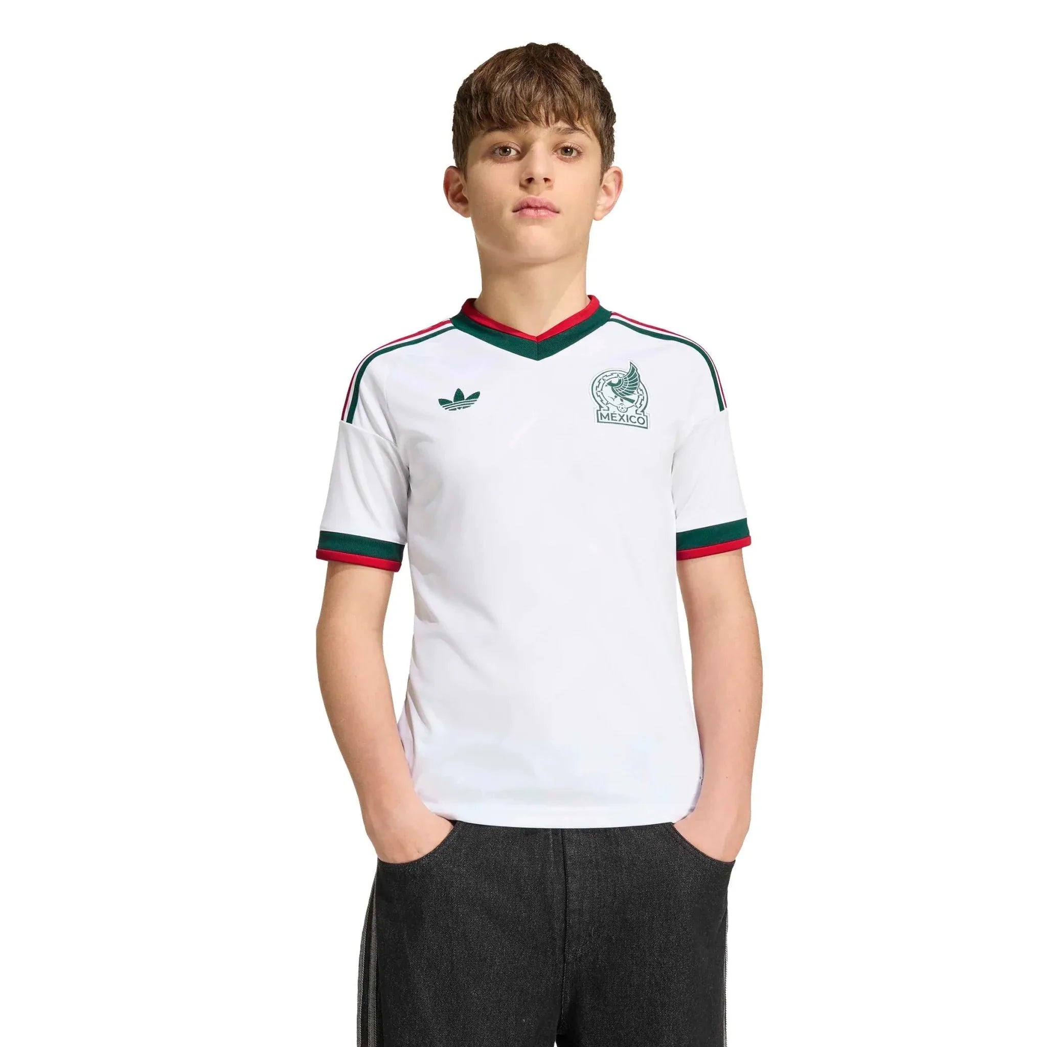 adidas 2026 Mexico Youth Stadium Away Soccer Jersey