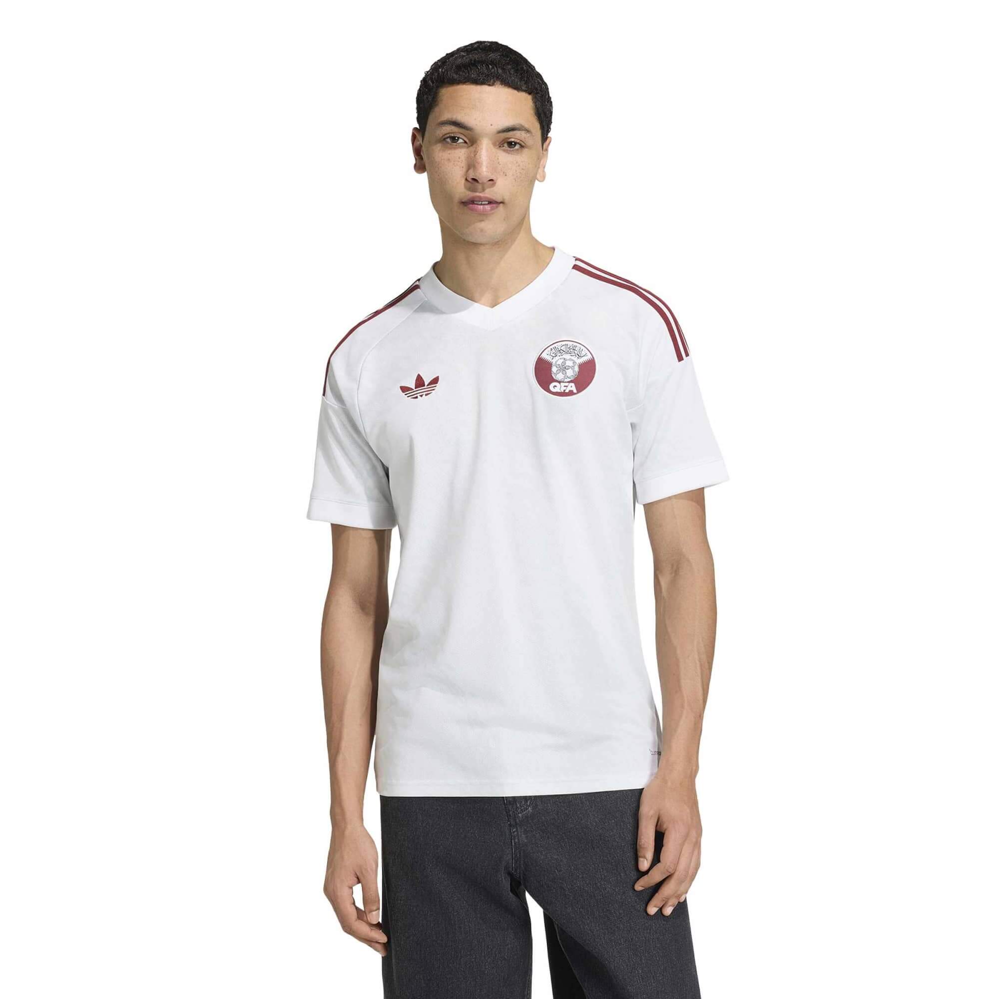 adidas 2026 Qatar Men's Stadium Away Soccer Jersey