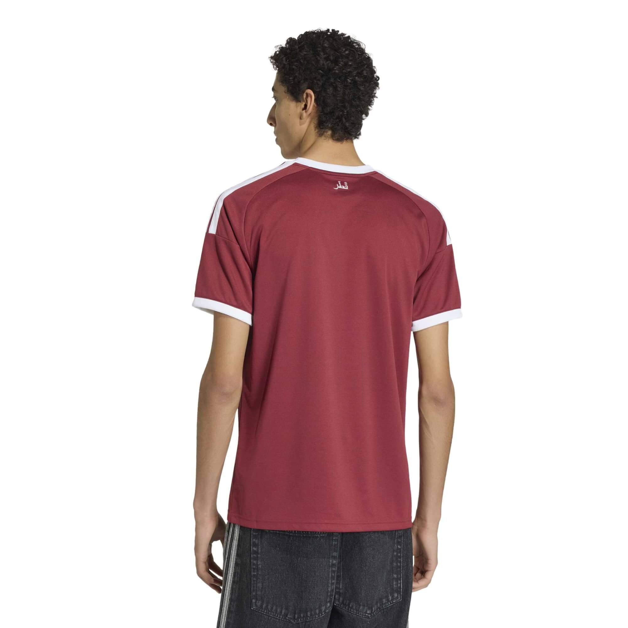 adidas 2026 Qatar Men's Stadium Home Soccer Jersey