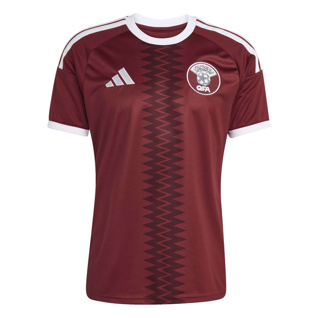adidas 2026 Qatar Men's Stadium Home Soccer Jersey