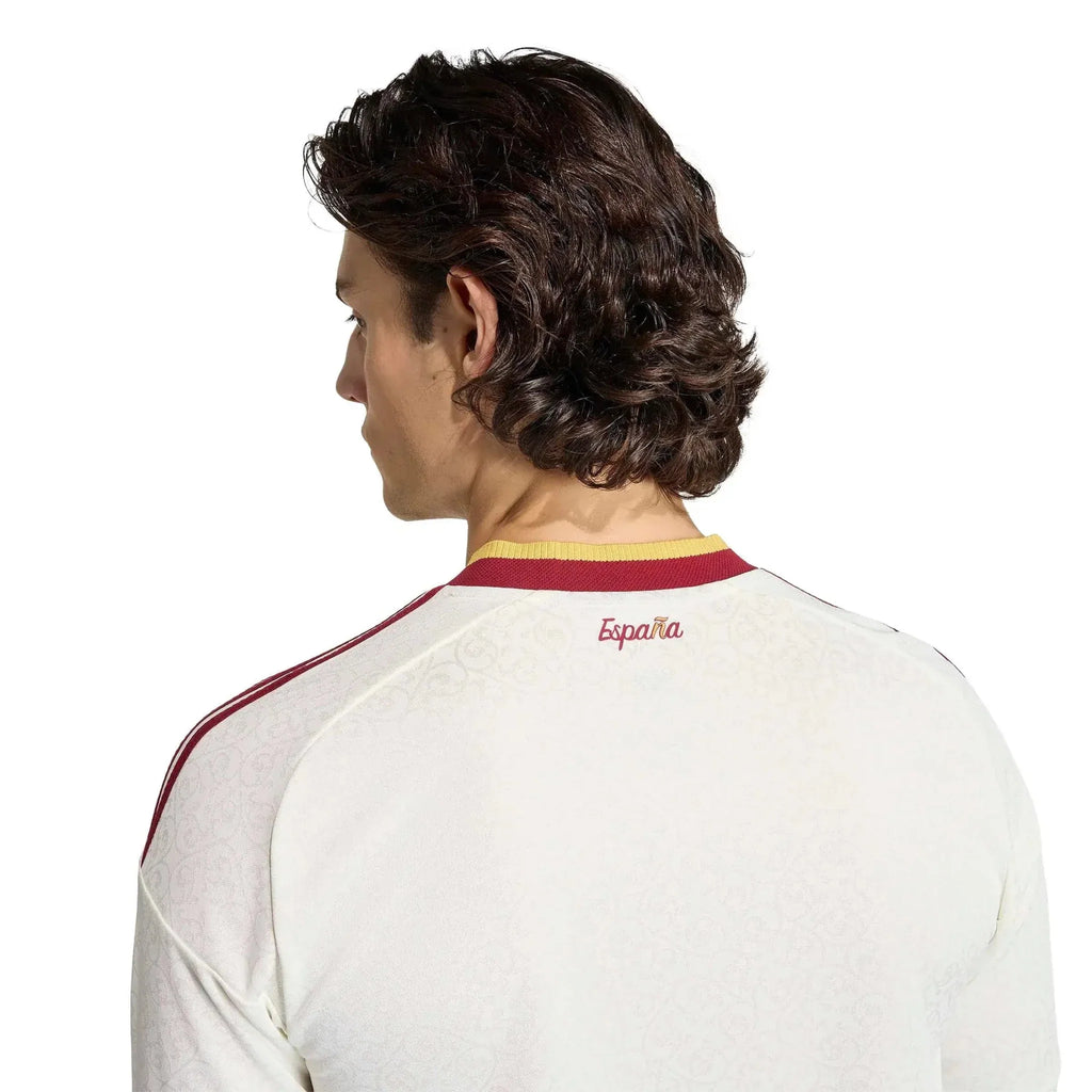 adidas 2026 Spain Men's Authentic Away Long-Sleeve Soccer Jersey