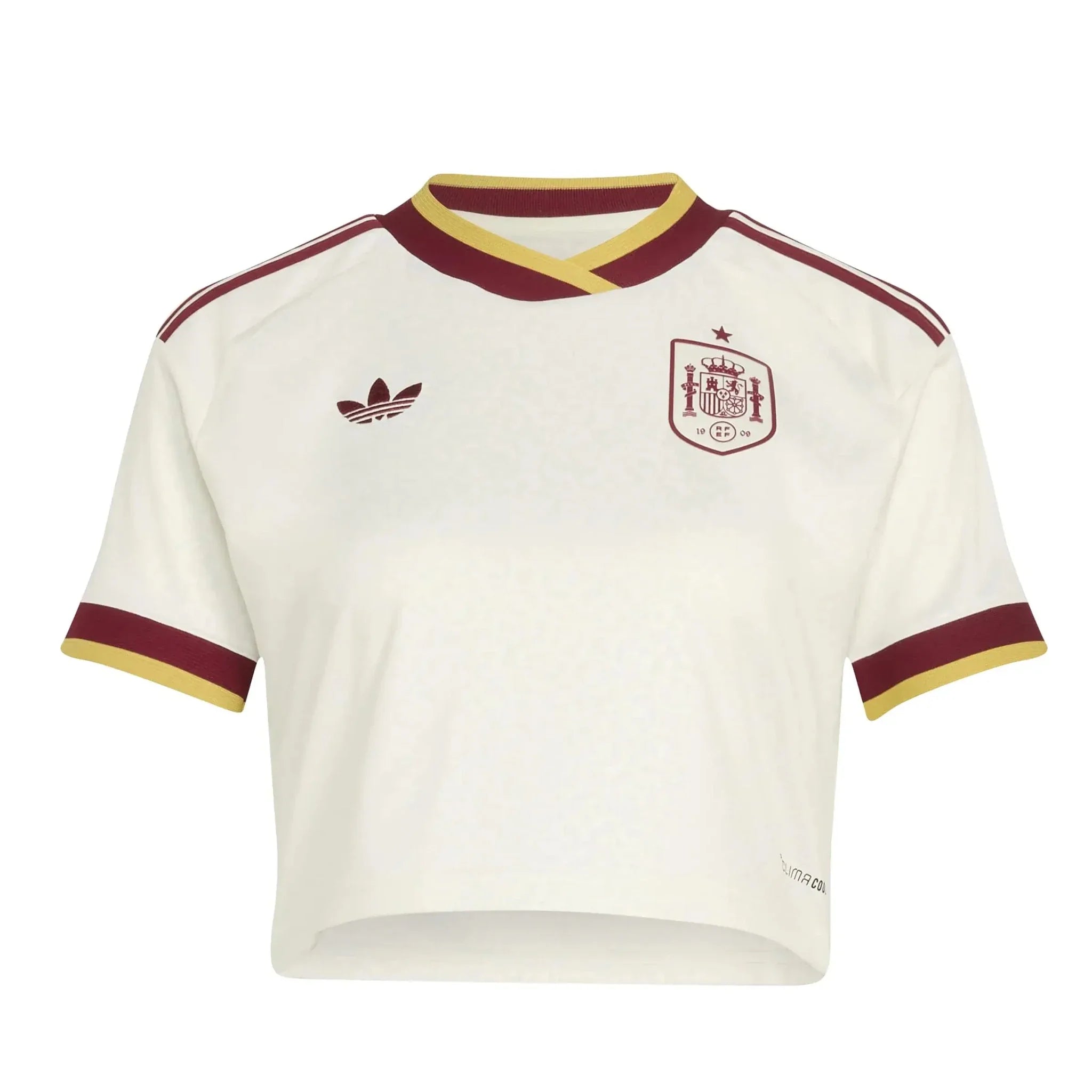 adidas 2026 Spain Women's Stadium Away Cropped Soccer Jersey