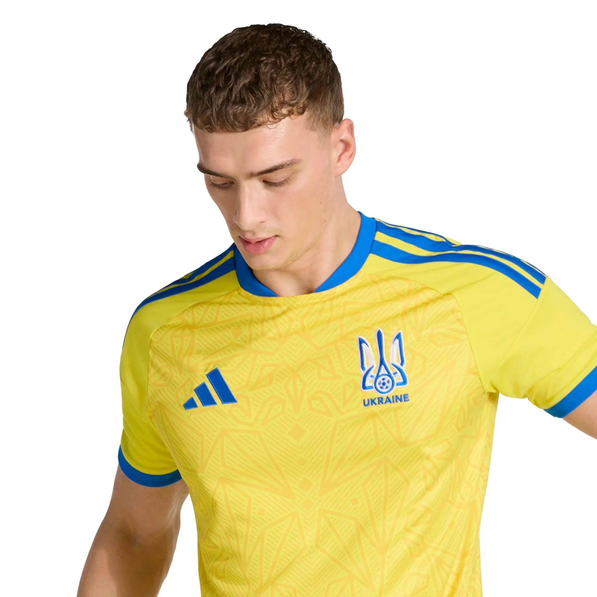 adidas 2026 Ukraine Men's Stadium Home Soccer Jersey