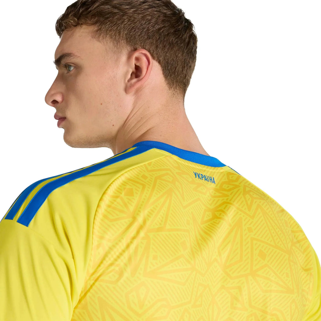 adidas 2026 Ukraine Men's Stadium Home Soccer Jersey