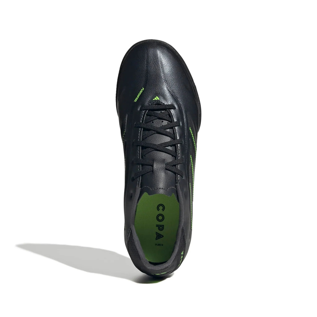 adidas Junior Copa Pure III League Turf Soccer Shoes - Electric Stealth Pack (FA25)