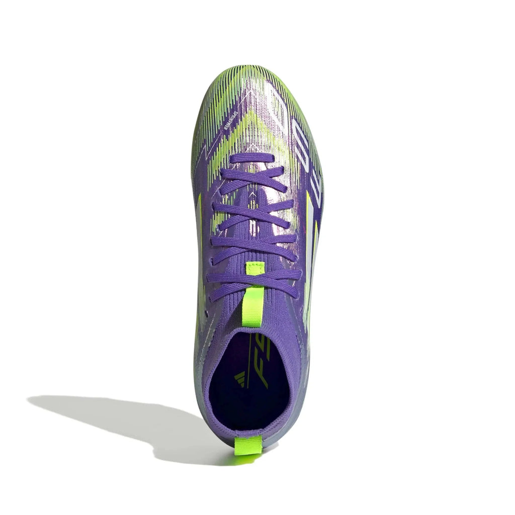 adidas Junior F50 Elite Mid Firm Ground Soccer Cleats - Radiant Blaze Pack (FA25)