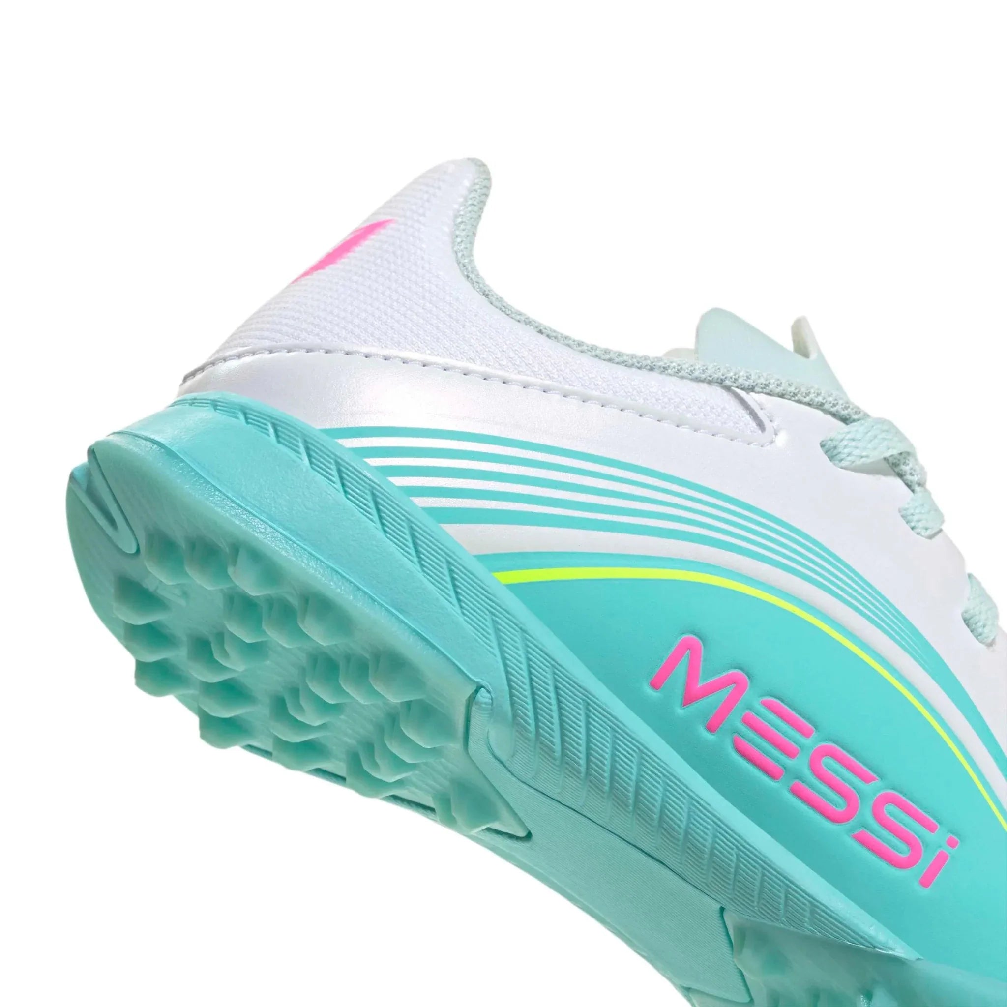 adidas JR F50 Messi League Turf Soccer Shoes - Messi Aurora Radiante Pack (SP26)
