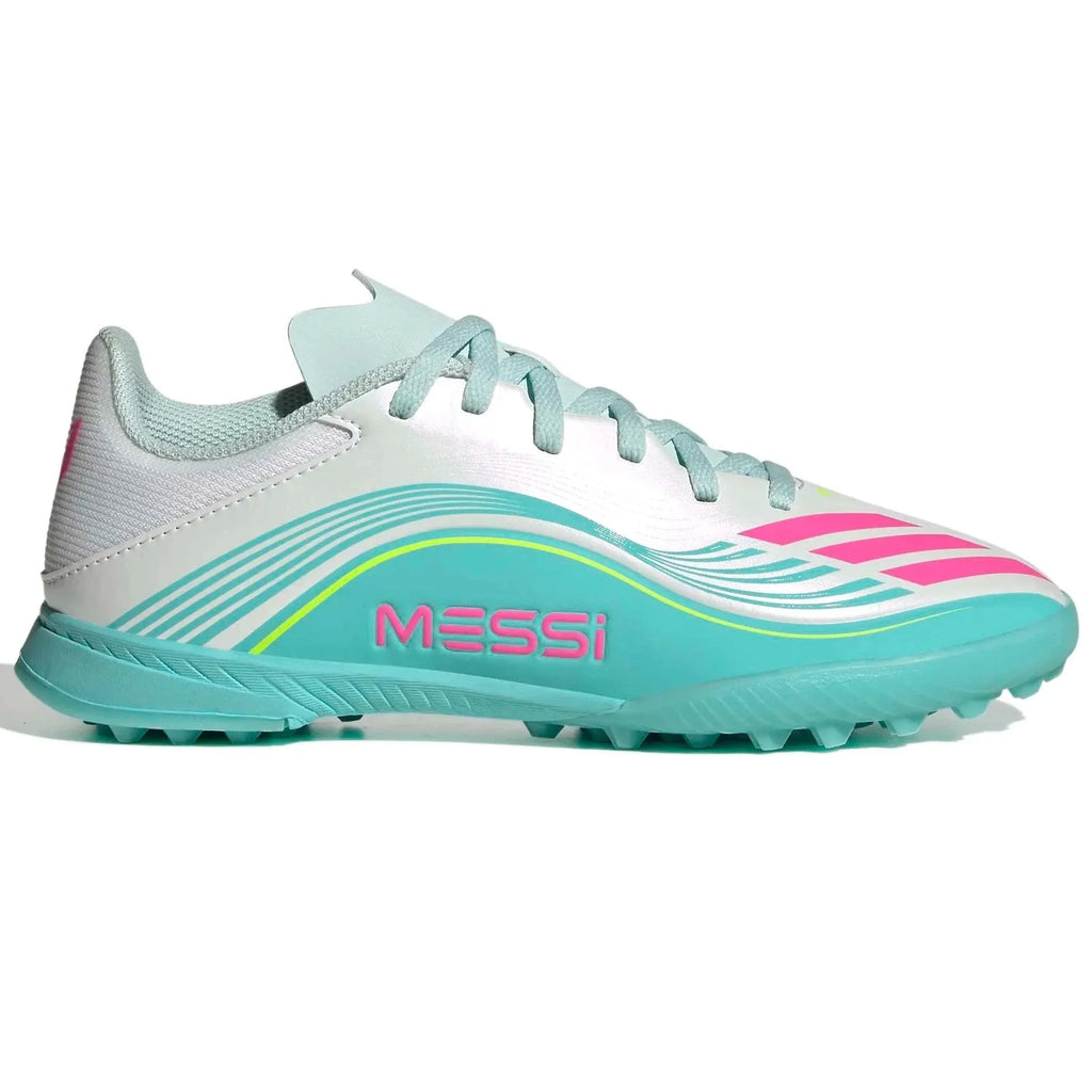 adidas JR F50 Messi League Turf Soccer Shoes - Messi Aurora Radiante Pack (SP26)
