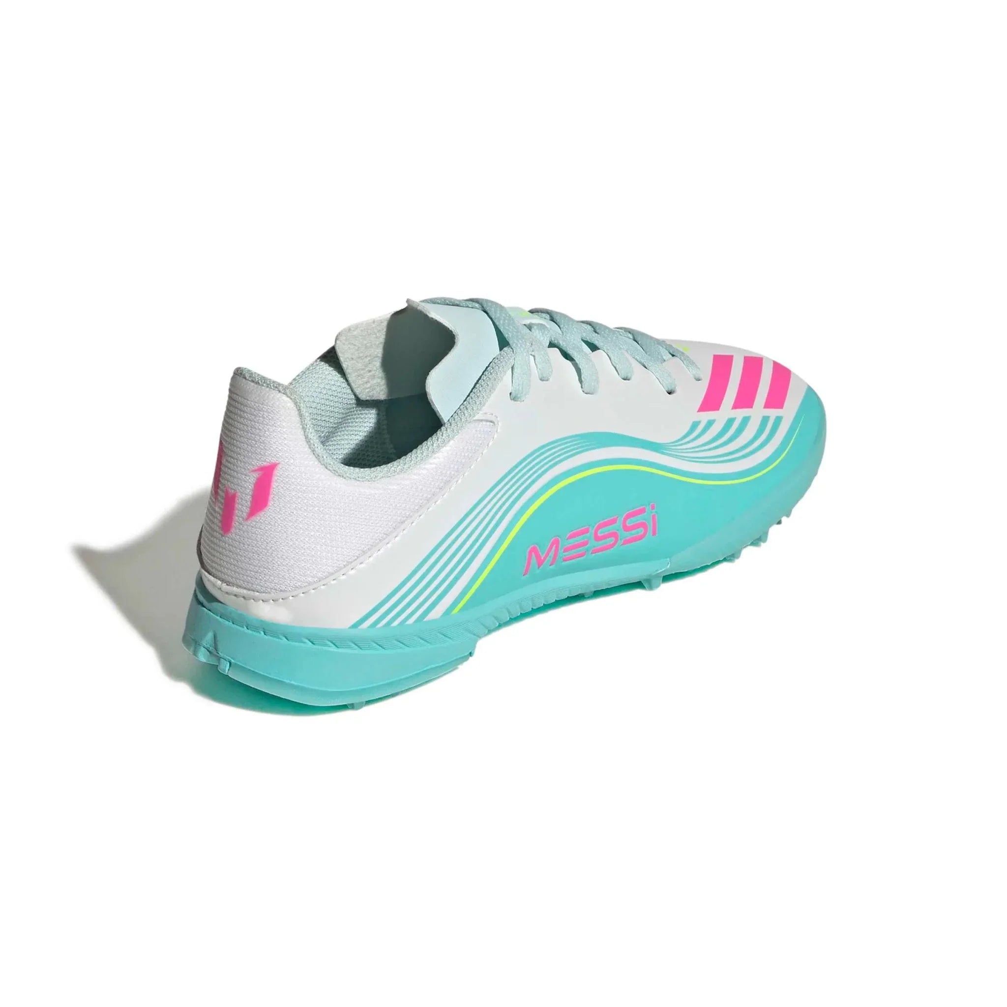 adidas JR F50 Messi League Turf Soccer Shoes - Messi Aurora Radiante Pack (SP26)