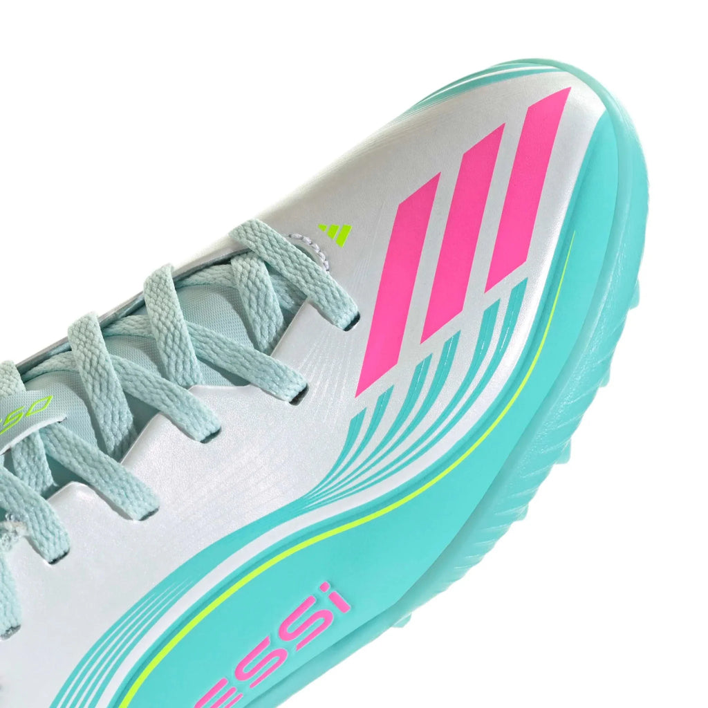 adidas JR F50 Messi League Turf Soccer Shoes - Messi Aurora Radiante Pack (SP26)