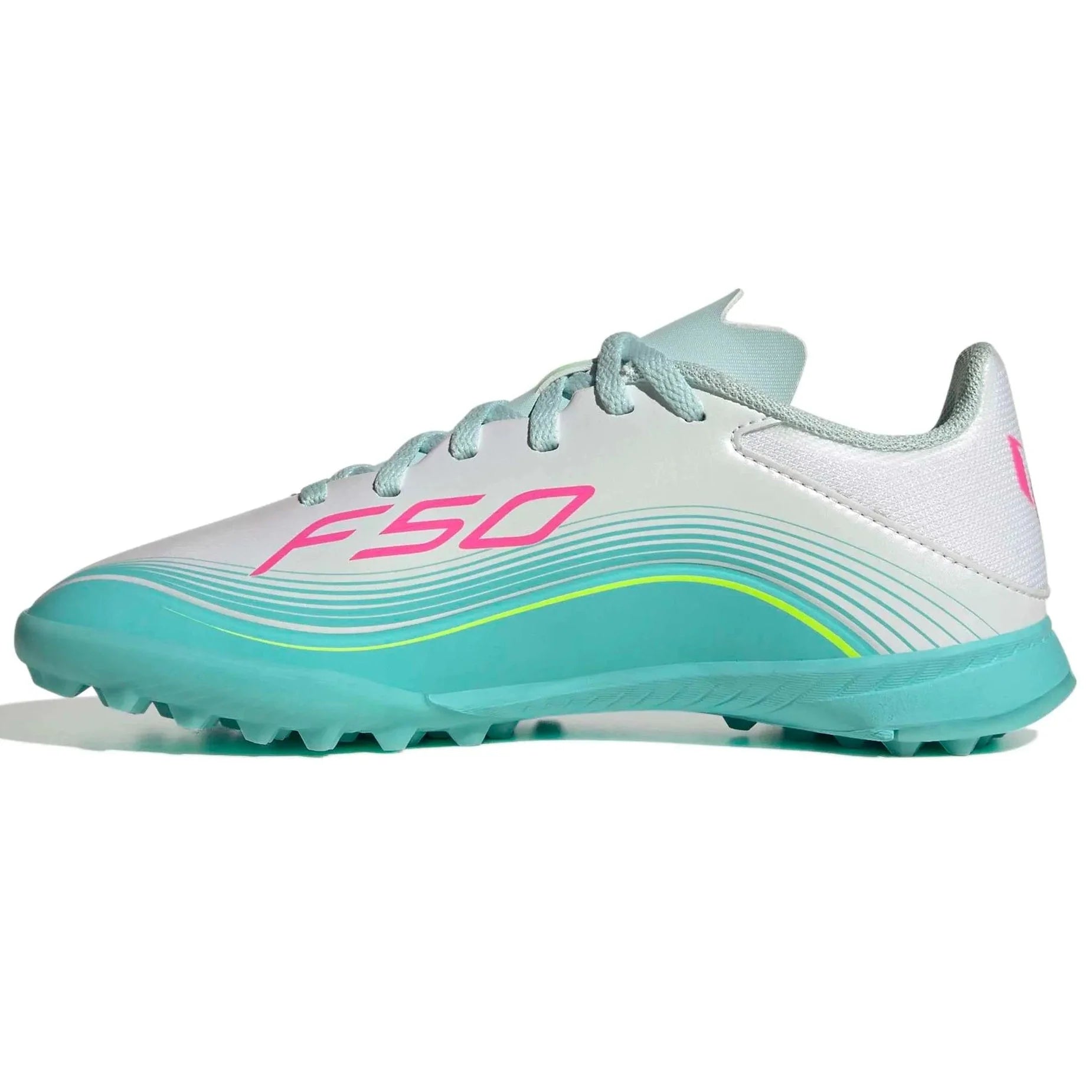 adidas JR F50 Messi League Turf Soccer Shoes - Messi Aurora Radiante Pack (SP26)