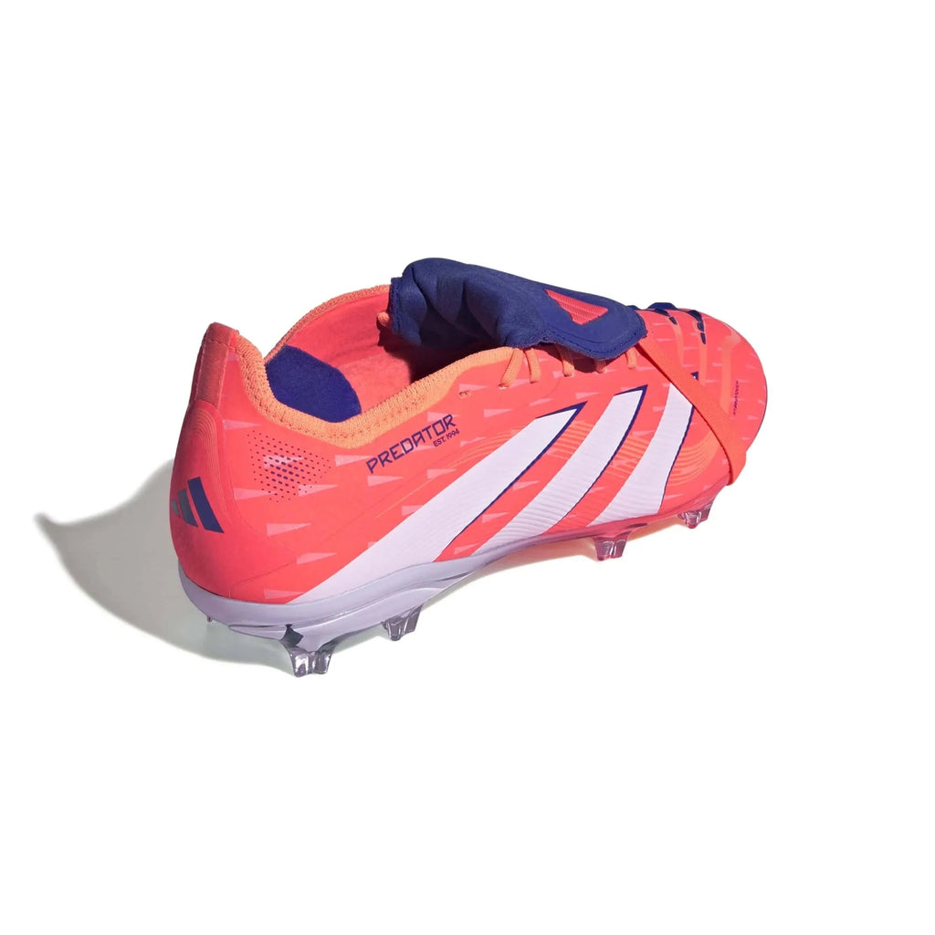adidas Junior Predator Elite Fold-Over Tongue Firm Ground Soccer Cleats - Coral Blaze Pack (FA25)
