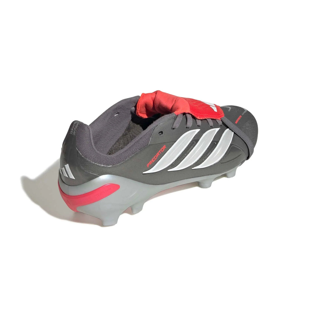adidas Junior Predator Elite Fold-Over Tongue Firm Ground Soccer Cleats - Finishers Steel Pack (SP26)