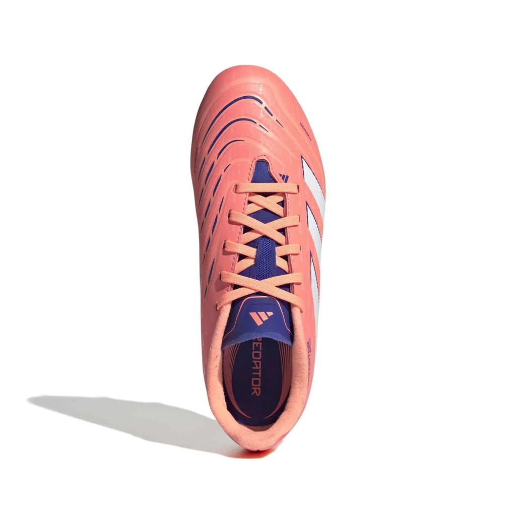 adidas Junior Predator League Firm/Multi Ground Soccer Cleats - Coral Blaze Pack (FA25)