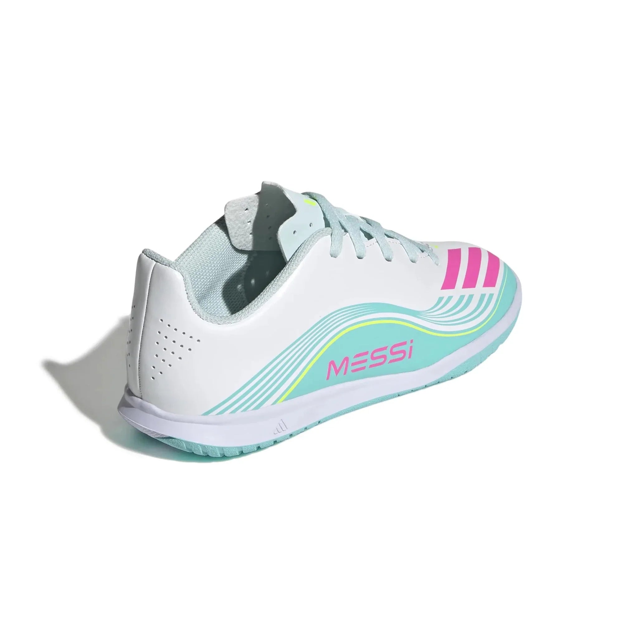 adidas Junior F50 Messi Club Indoor Soccer Shoes - Messi Aurora Radiante Pack (SP26)