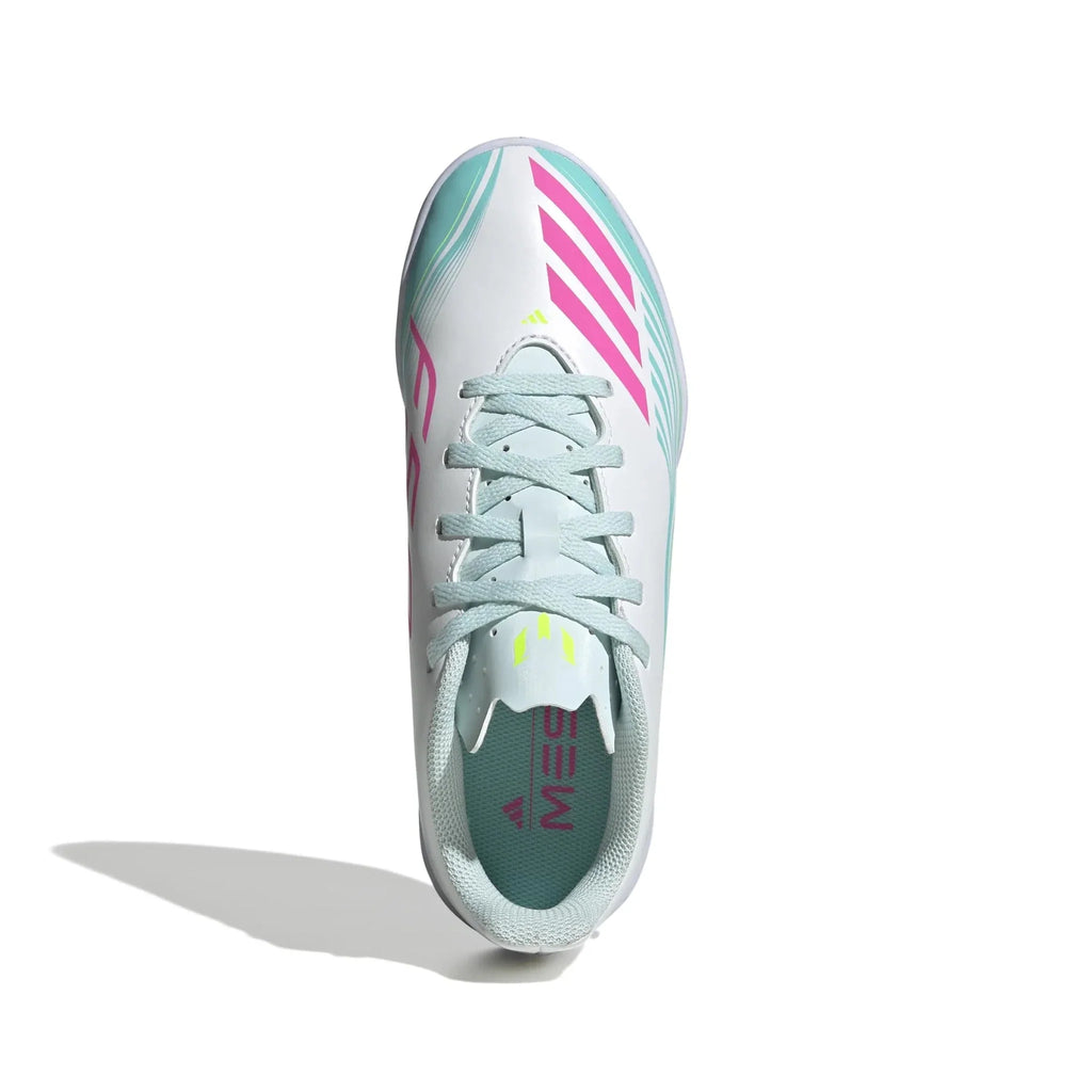 adidas Junior F50 Messi Club Indoor Soccer Shoes - Messi Aurora Radiante Pack (SP26)